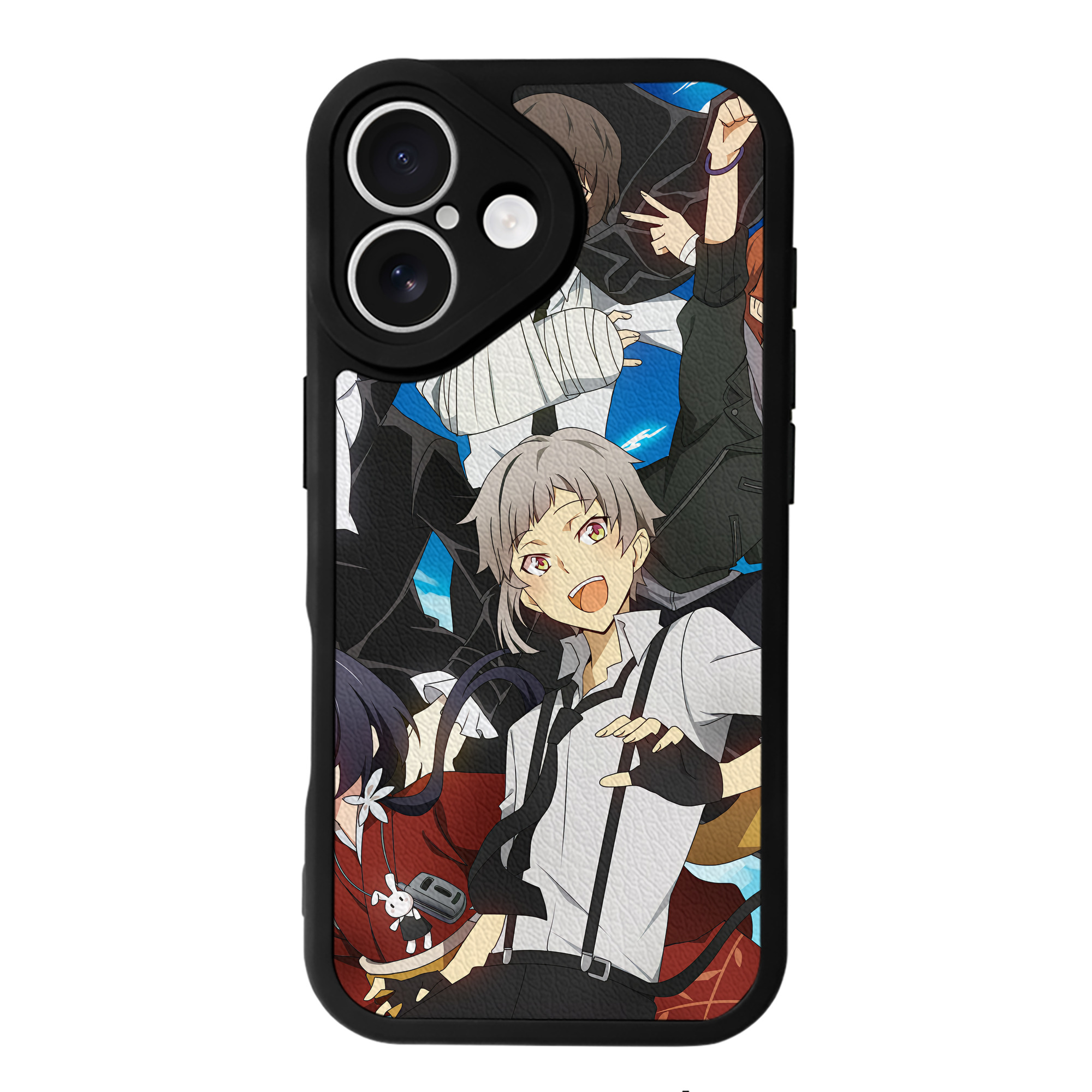 （画像用） 文豪ストレイドッグス Bungo Stray Dogs 【iPhone 16シリーズ対応】シリコンスマホケース（レザー調） 材質：シリコン